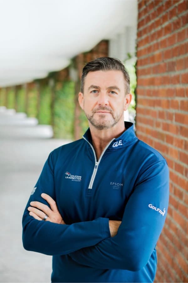 Gavin Grenville-Wood, Technical Director of the GOLFZON Leadbetter Academy, in academy kit