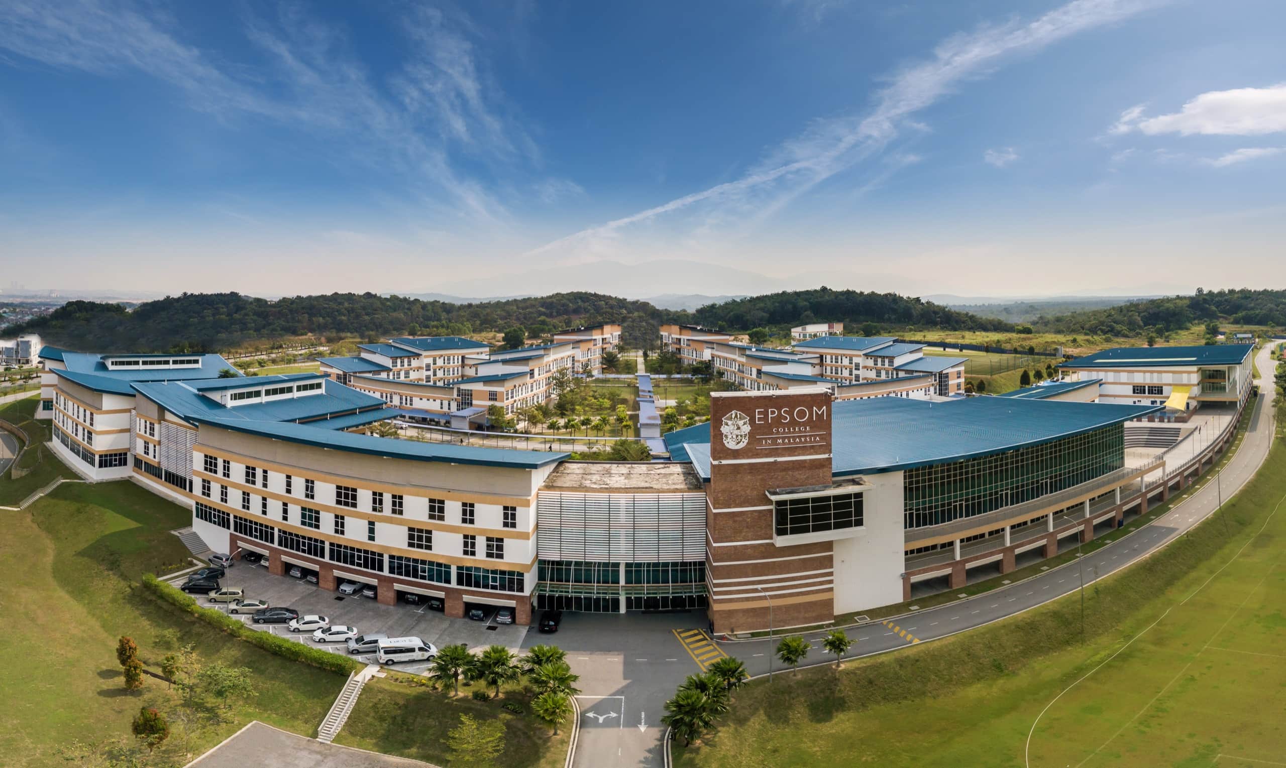 The buildings of Epsom College Malaysia in Bandar Enstek