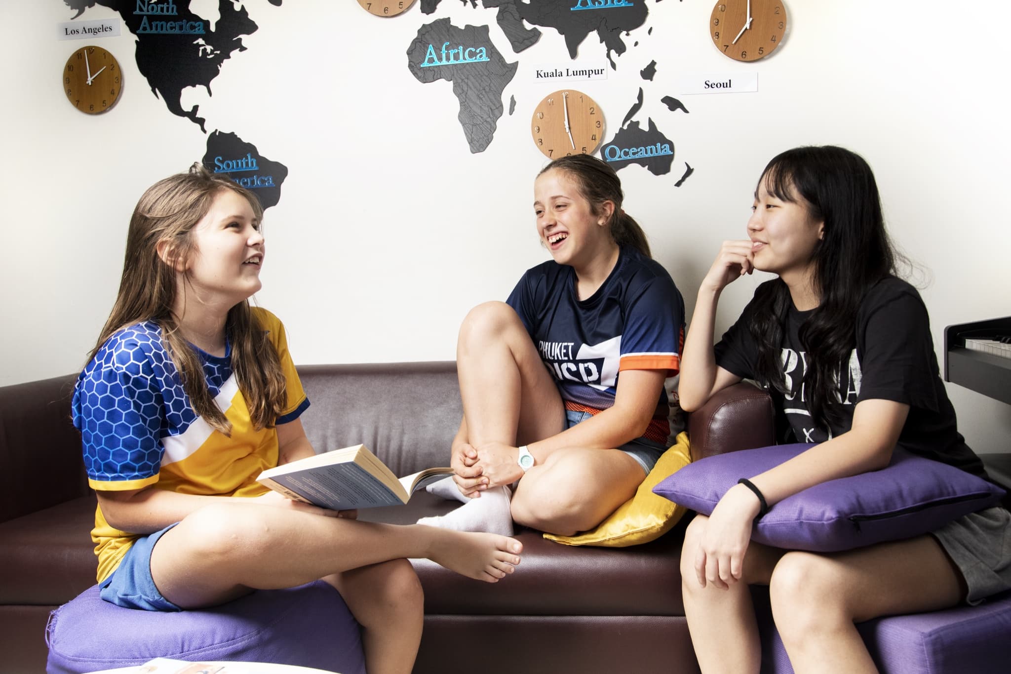 A boarding house common room at Epsom College Malaysia