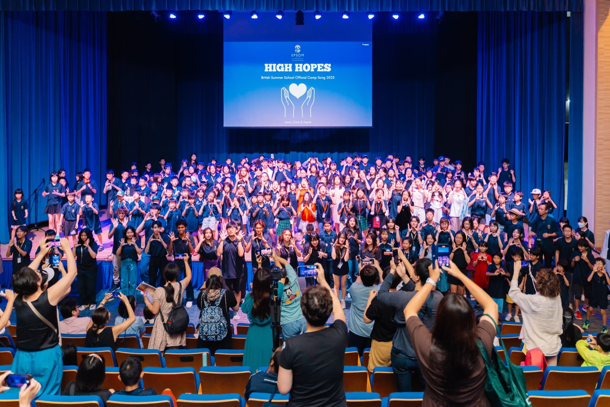Campers performing at the end-of-camp showcase