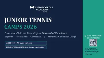 Mouratoglou Junior Tennis Camps 2026, cover